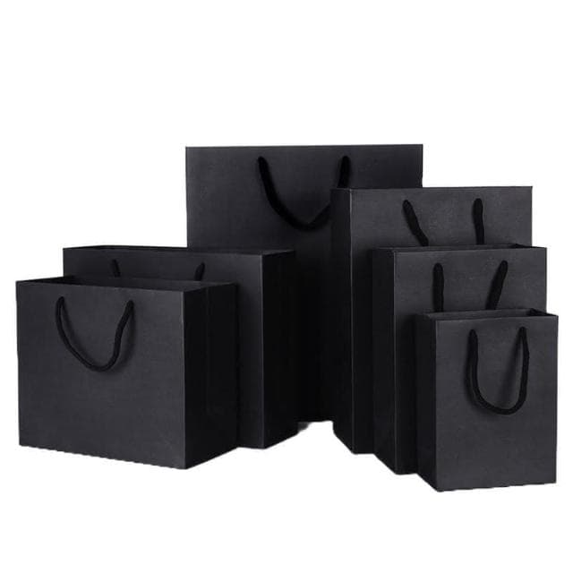 ʚ ɞGIFTME5台灣現貨ʚ ɞ質感紳士黑禮盒提袋 手提袋-特大手提袋 質感禮品袋 禮物袋 送禮 包裝袋 送禮包裝 質感提袋