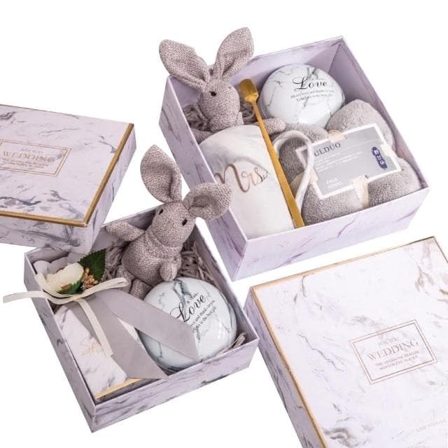 GIFTME5台灣現貨獨家伴手禮盒-DF款禮物盒 禮品盒 結婚伴手禮 禮盒小物 小禮物 毛巾 馬克杯 手工香皂
