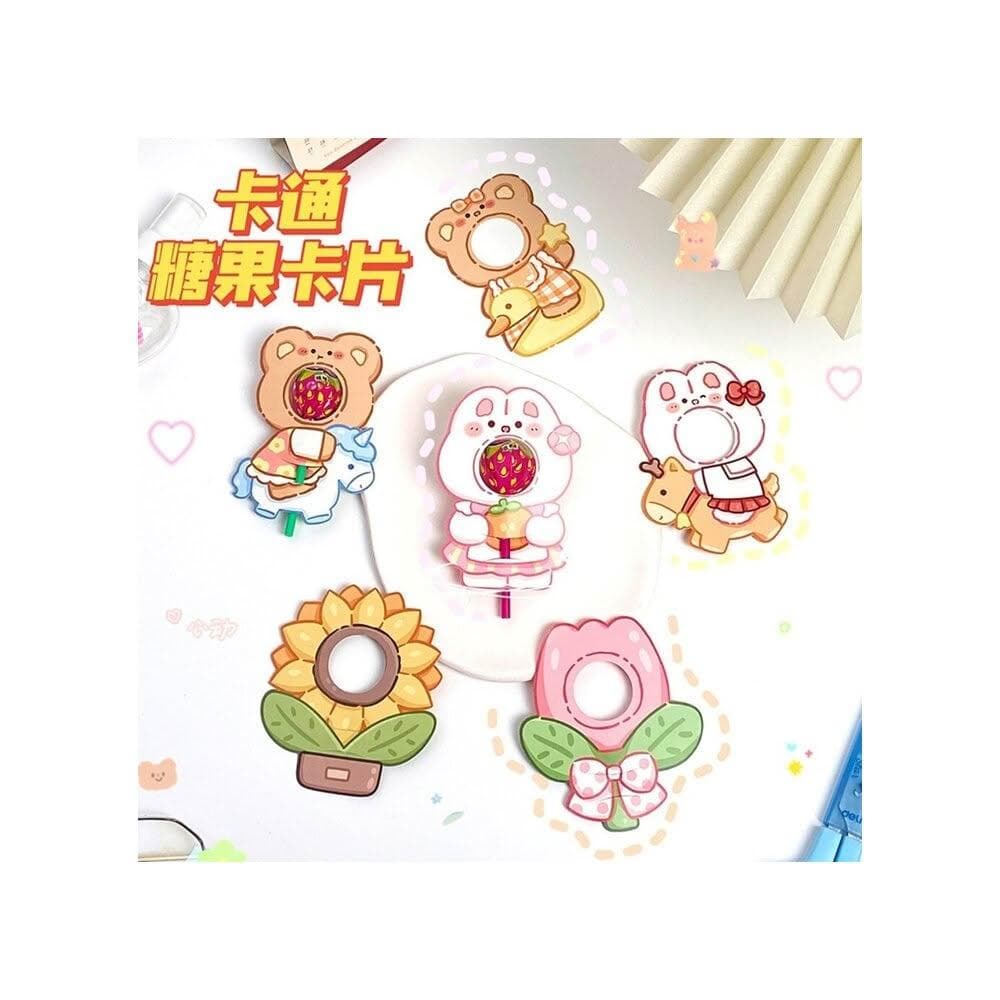 6入 糖果裝飾卡 棒棒糖卡片 禮物裝飾卡 聖誕節 生日派對 DIY糖果裝飾紙卡 幼稚園生日小禮物 婚