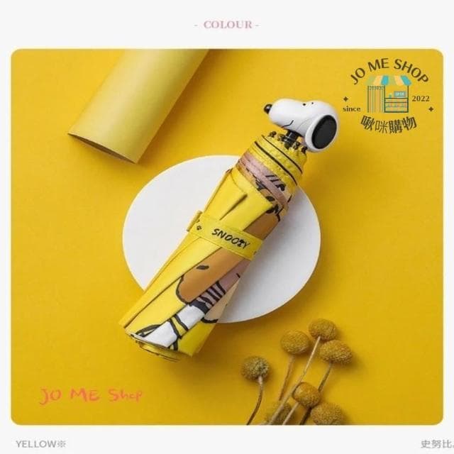 【SNOOPY 史努比】n️ 官方正品 Snoopy 史努比 黑膠 防曬 晴雨兩用 雨傘史努比公仔 晴雨兩用 遮陽 禮物 雨傘 折傘 交換禮物