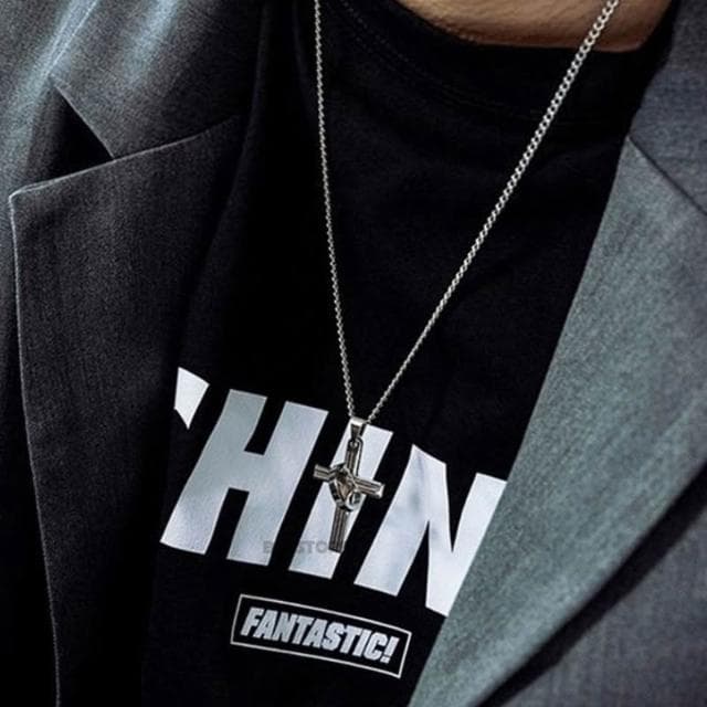 BT3 store 現貨 經文十字架 戒指項鍊 鈦鋼十字架 十字架項鍊 鈦鋼項鍊 項鍊男 項鍊女 項鍊 MW54