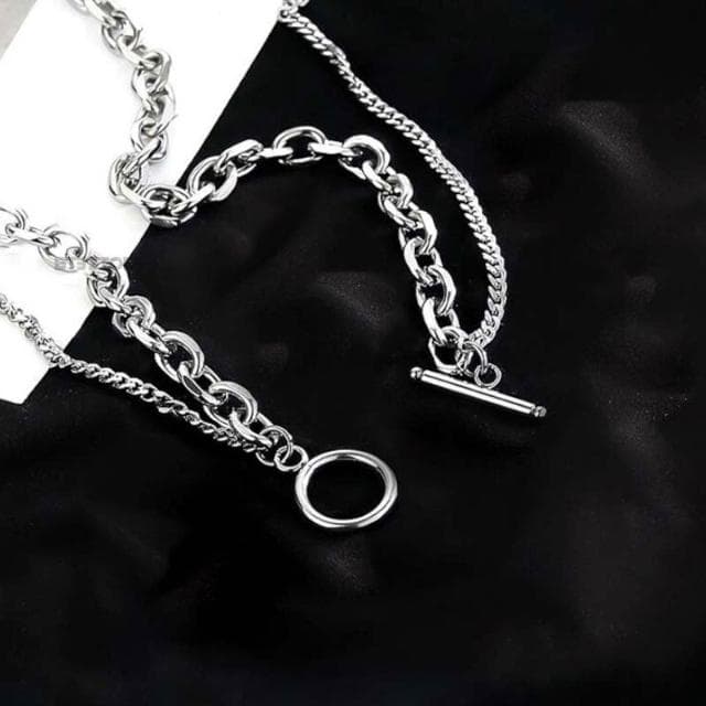 BT3 store 現貨 鈦鋼 OT型手鍊 鈦鋼手鍊 手鍊男 手鍊女 鈦鋼手鏈 雙層手鍊 穿搭單品 MW54