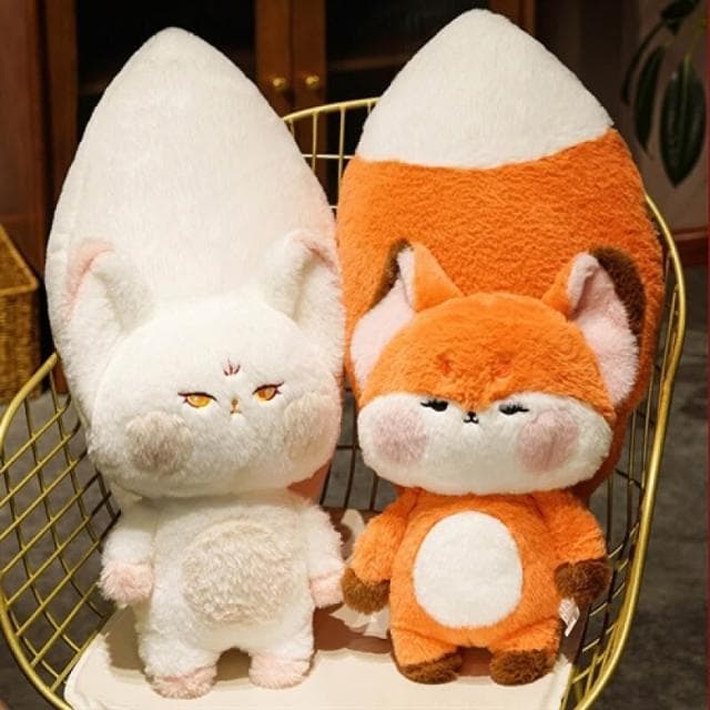 大尾巴狐狸🦊 抖音款嘟嘟狐狸 狐狸公仔 生日禮物 小狐狸大尾巴  狐狸公仔 聖誕節禮物 交換禮物 HL131