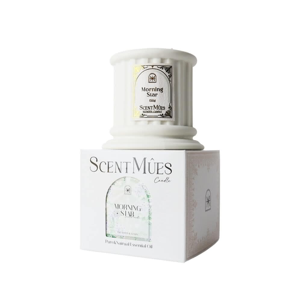 【ScentMues 森繆斯】Mucha晨星 精油香氛大豆蠟燭150g 清新柑苔調(慕夏 月與星辰系列)