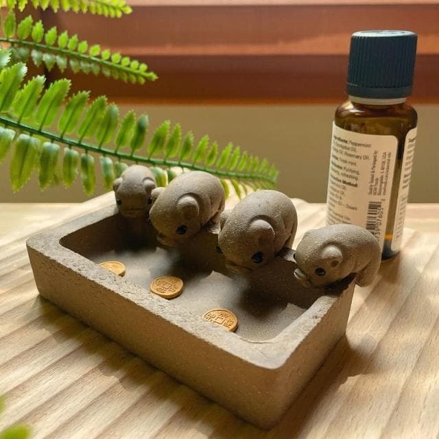 【All In Home 窩在家】豬事順利許願招財石 (禮物 / 實用禮物 / 創意禮物 / 同事禮物 / 擴香 / 香氛 / 交換禮物 )
