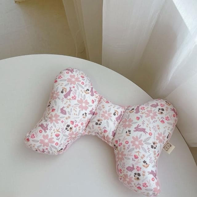 【Lianne baby】花間粉兔彌月禮盒天使枕圍兜髮帶滿月禮(彌月禮盒 滿月禮 收涎禮週歲禮 嬰兒禮物)