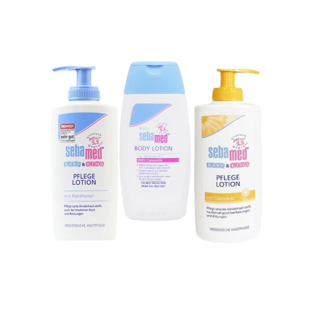 【SEBAMED 施巴】施巴 Sebamed 嬰兒潤膚乳液 200ml 金盞花植萃乳液 PH5.5 聖約翰花 按壓式 寶寶乳液 嬰兒護膚乳液