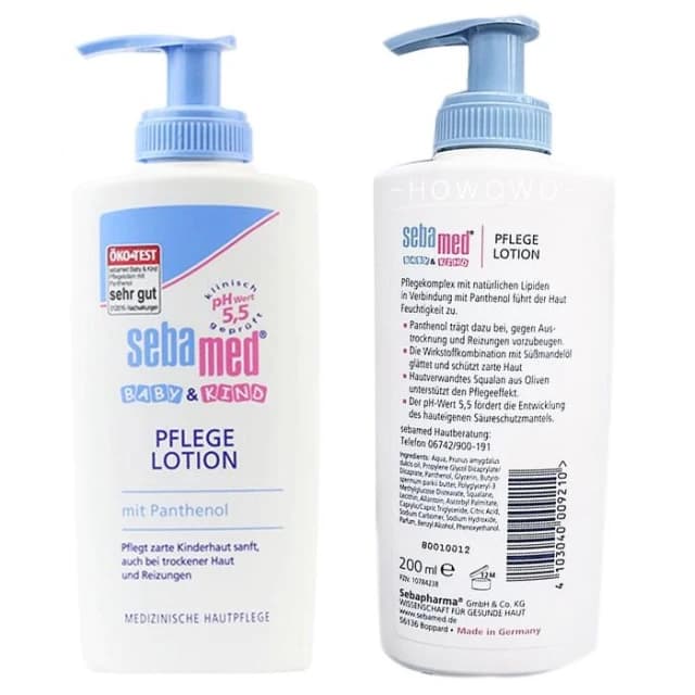 【SEBAMED 施巴】施巴 Sebamed 嬰兒潤膚乳液 200ml 金盞花植萃乳液 PH5.5 聖約翰花 按壓式 寶寶乳液 嬰兒護膚乳液