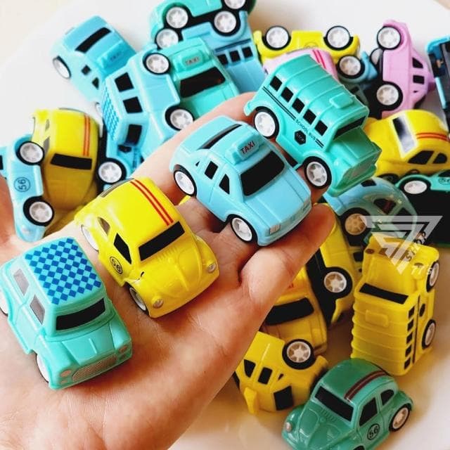『迷你城市小車車/迴力玩具車』迷你小汽車 玩具巴士 迷你小車 回力車玩具 TAXI 獎勵小禮物 扭蛋玩具 分