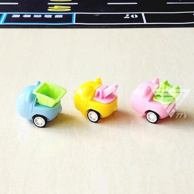 『工程動物迴力小車』迷你小車 動物迴力車 玩具車  回力小車 迷你迴力車 兒童玩具車 小汽車 分享禮玩具