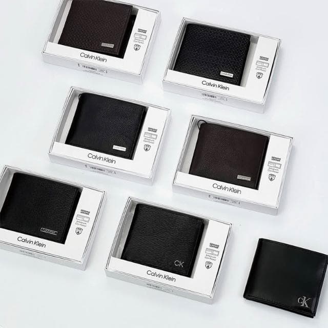 【Calvin Klein】New START精品服飾-員林 現貨免運 Calvin Klein CK 多卡層/零錢袋 男生短夾 禮盒 短夾 錢包
