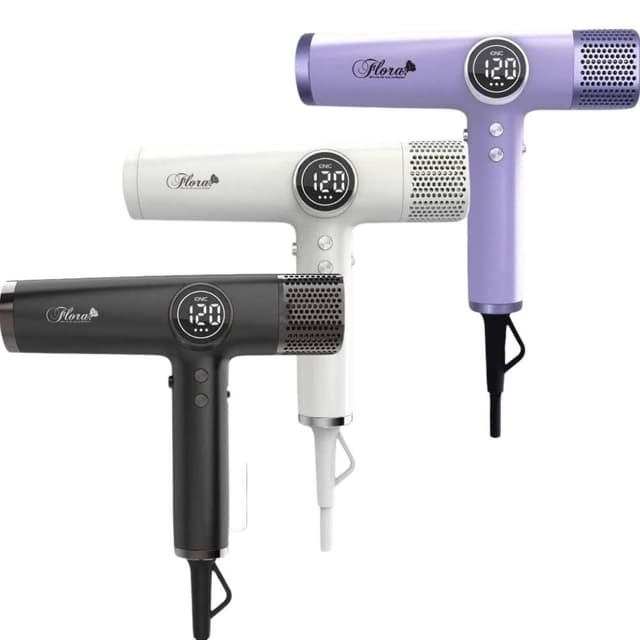 【Flora】FLORA 負離子無刷吹風機 HD-3238 風大型 吹風機 負離子吹風機 三代沙龍級專用 速乾護髮 輕量機身 附磁吸捲髮棒