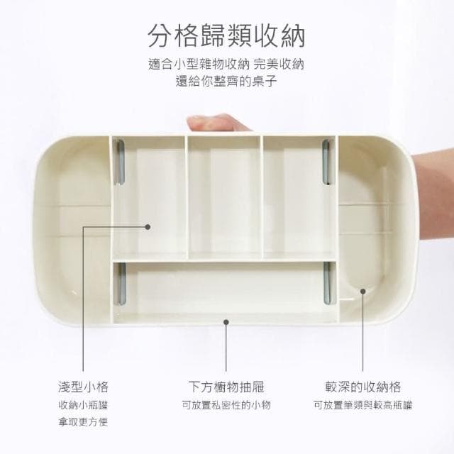【JOEKI】化妝品收納盒多格 桌上 收納盒 置物盒 化妝品 保養品 文具 遙控器 客廳 浴室 北歐