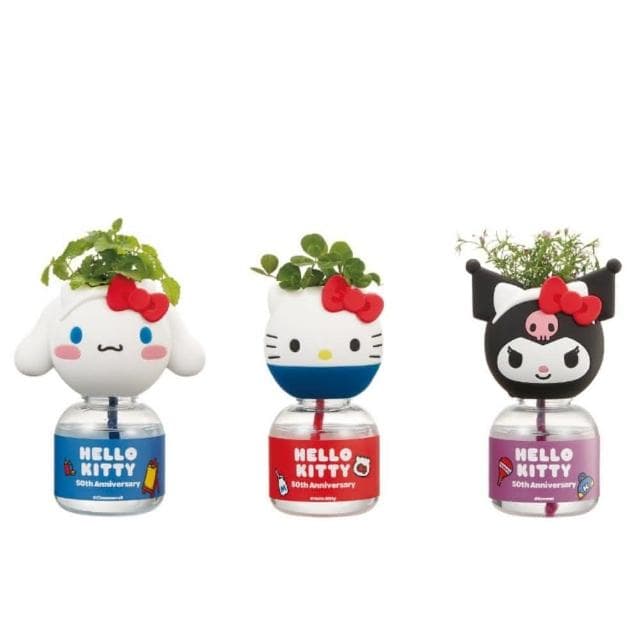 【Green Pandora】Hello kitty 療癒植物瓶  盲盒凱蒂貓 大耳狗 庫洛米   桌上盆栽
