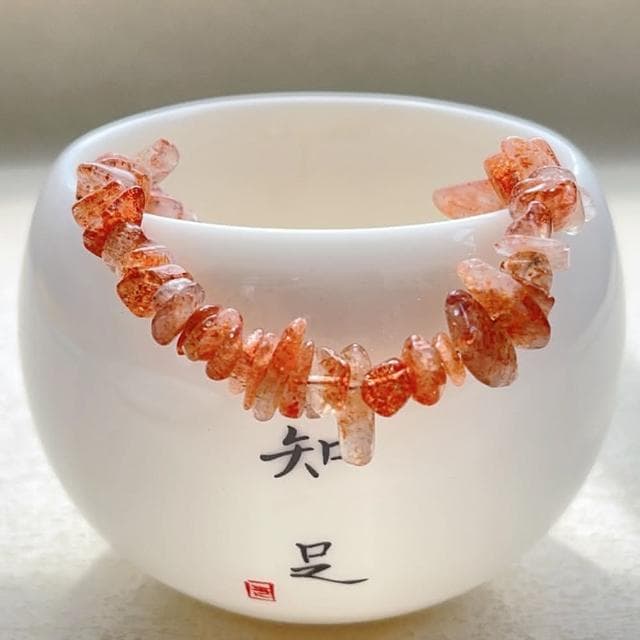 【Paiya 派亞】水晶珠寶 金草莓金太陽阿魯沙小碎石隨型手串 磁吸扣手鏈交換禮物/過年送禮