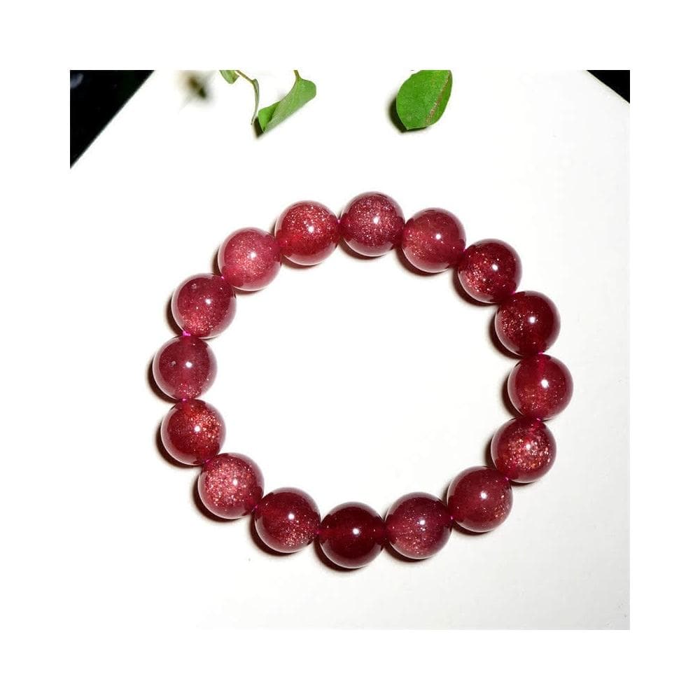 【Paiya 派亞】星光車厘子紅草莓晶手鏈 深色鴿子血紅色草莓晶手串交換禮物/過年送禮