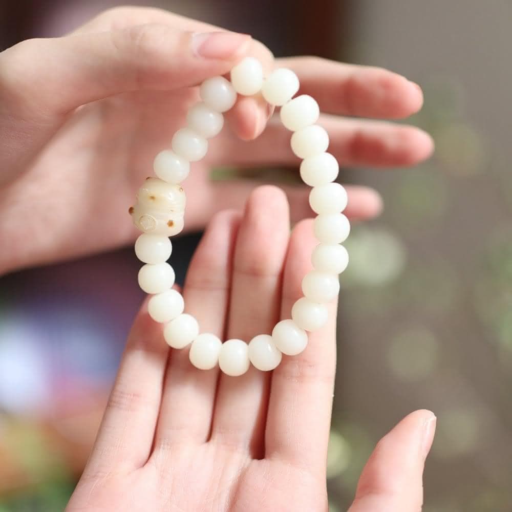 【Paiya 派亞】炭燒貓爪貓咪菩提根手鏈女白玉菩提子貓咪奶豆小貓流蘇款手持送禮好物/交換禮物