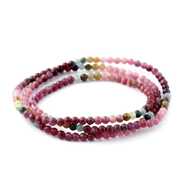 【Paiya 派亞】粉碧璽多圈手鏈女民族風簡約水晶手串送禮好物/交換禮物