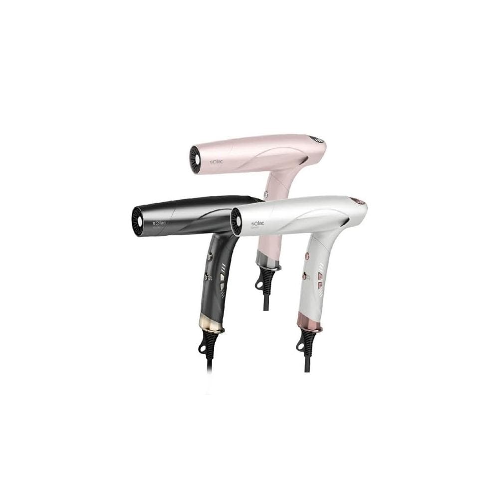 【SOLAC】智能中和離子吹風機 鈦灰色/珍珠白/櫻花粉  SD-1300