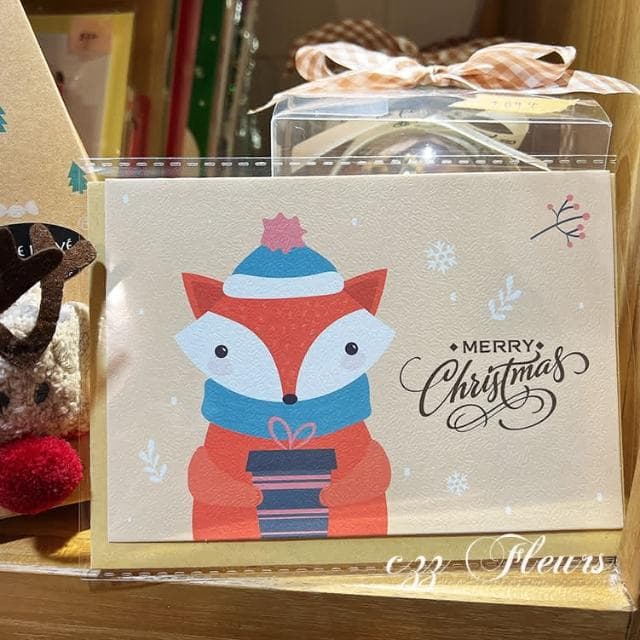 聖誕動物的祝福 聖誕卡片(聖誕禮物/耶誕節/聖誕卡片/交換禮物)