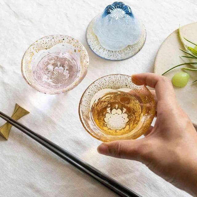 【TOYO SASAKI】日本東洋佐佐木 日本製金箔富士見櫻清酒杯-多款可選 (入厝送禮/喬遷禮/結婚賀禮)