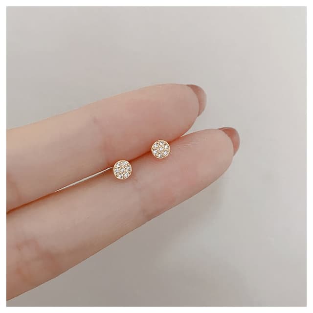 【HaNA 梨花】韓國上班OL戴不張揚．迷你小小花苞圓型耳環