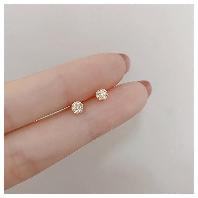 【HaNA 梨花】韓國上班OL戴不張揚．迷你小小花苞圓型耳環