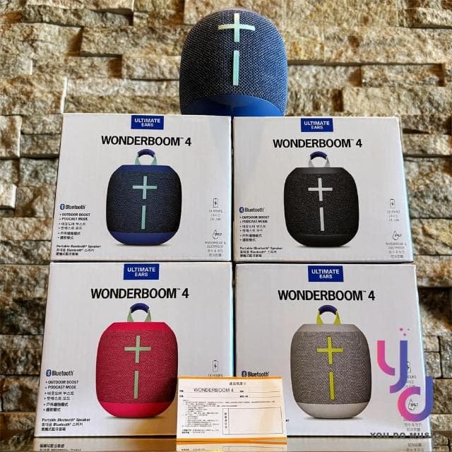 【Ultimate Ears(UE)】Ultimate Ears Wonderboom 4 藍牙 喇叭 五色可選 UE 公司貨 2年保固(ultimate ears wonderboom 4 羅技 音箱)