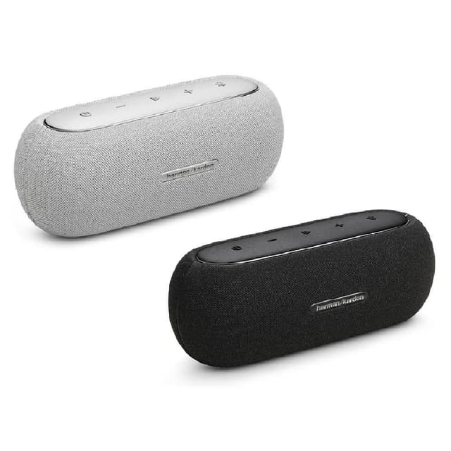 【Harman Kardon】哈曼卡頓 Harman Kardon Luna 攜帶式 藍牙喇叭 〔黑/白〕 防水 重低音 公司貨 一年保(harman kardon aura studio 4 藍芽 音響)