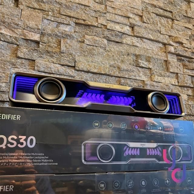 【EDIFIER】漫步者 Edifier QS30 桌面型 藍牙 喇叭 音響 聲霸 Soundbar 可通話 公司貨
