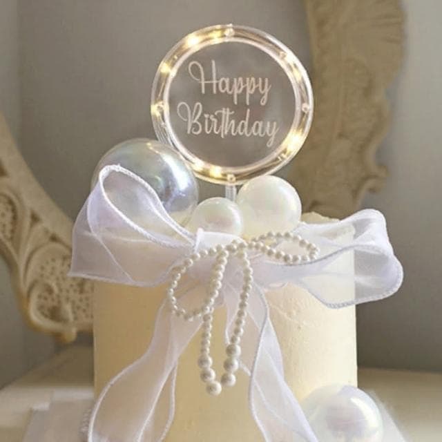 12H快速出貨 (氣球快易送)  LED發光蛋糕插牌 生日派對 插卡 裝飾品 獨特設計 生日快樂 婚禮必備 甜點裝飾 特色禮物  台灣現貨