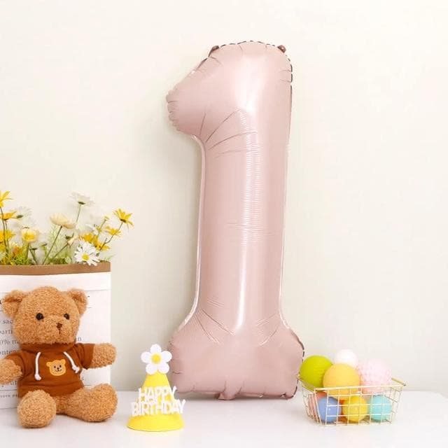 12H快速出貨 (氣球快易送)  40吋藍粉數字氣球 70公分 藍色數字氣球 粉色數字氣球 氣球 數字0-9 生日派對 生日氣球
