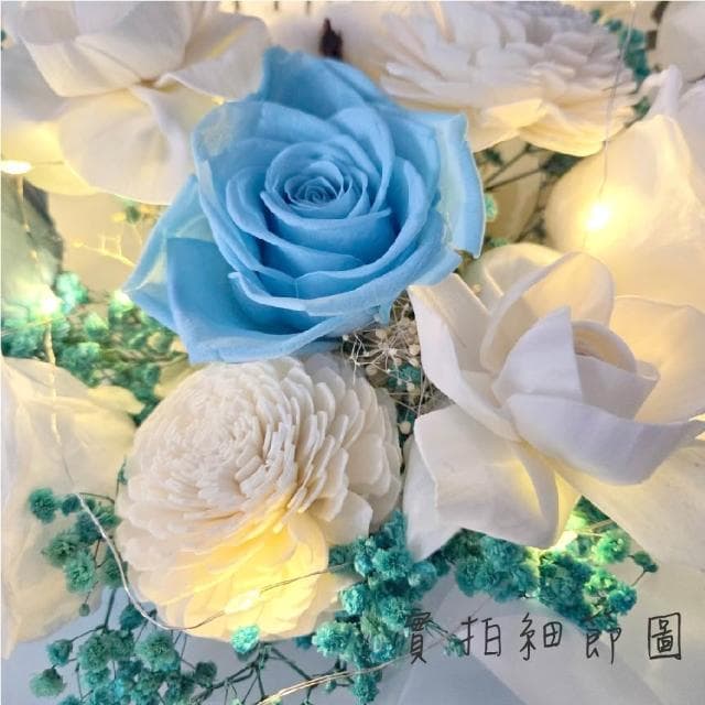 12H快速出貨 (氣球快易送)  情人節花束  深海之心 情人花束 情人節禮物 告白花束 花束 乾燥花束 情人節送禮 求婚花束