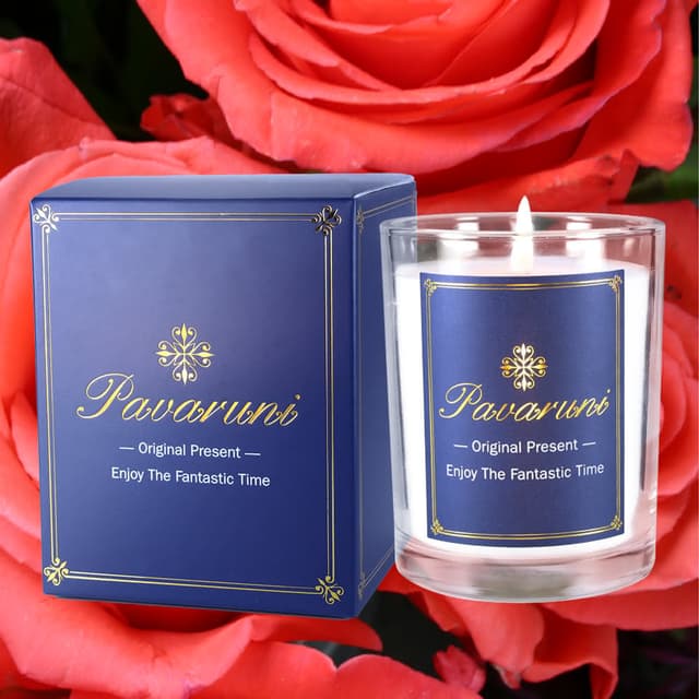 【Pavaruni】美國原創凡爾賽玫瑰香薰蠟燭禮盒100種香味大豆植物蠟燭香氛蠟燭禮物送禮(香薰蠟燭香氛蠟燭)