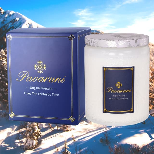 【Pavaruni】美國原創踏雪尋梅香薰蠟燭禮盒100種香味大豆植物蠟燭香氛蠟燭精油(香薰蠟燭香氛蠟燭)