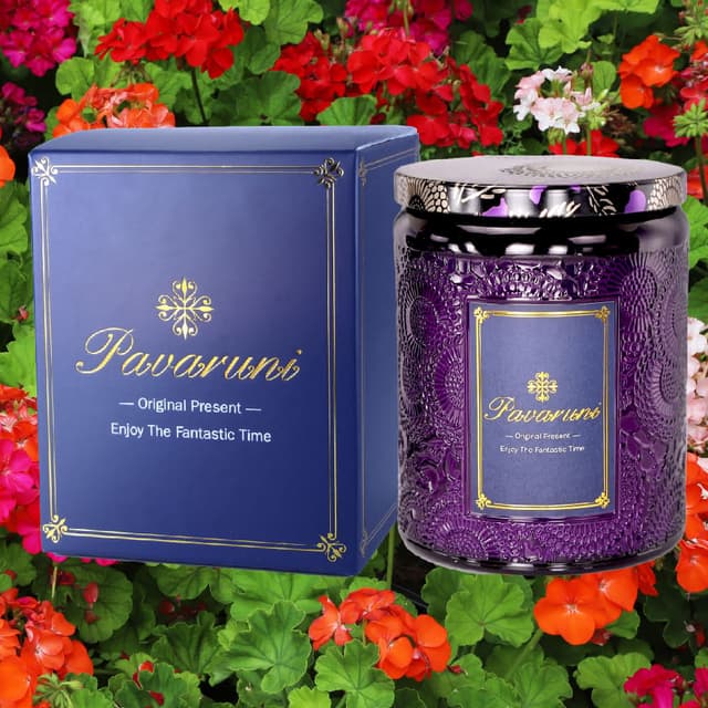 【Pavaruni】美國原創梵谷星空香薰蠟燭禮盒100種香味大豆植物蠟燭香氛蠟燭精油(香薰蠟燭香氛蠟燭)