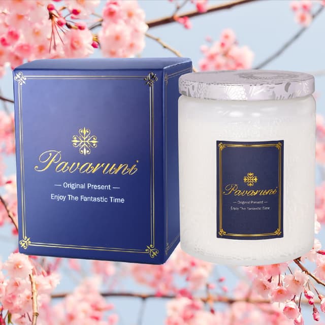【Pavaruni】美國原創溫暖雪球香薰蠟燭禮盒100種香味大豆植物蠟燭香氛蠟燭精油(香薰蠟燭香氛蠟燭)
