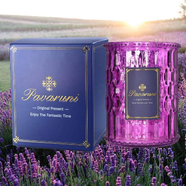 【Pavaruni】美國原創薰衣草之夢香香薰蠟燭禮盒100種香味大豆植物蠟燭香氛蠟燭送禮禮品生日(香薰蠟燭香氛蠟燭)