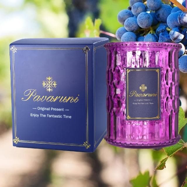 【Pavaruni】美國原創葡葡時光香薰蠟燭禮盒100種香味大豆植物蠟燭香氛蠟燭送禮禮品生日(香薰蠟燭香氛蠟燭)