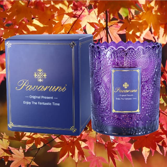 【Pavaruni】美國原創楓橋夜泊香薰蠟燭禮盒100種香味大豆植物蠟燭香氛蠟燭生日交換禮物送禮(香薰蠟燭香氛蠟燭)