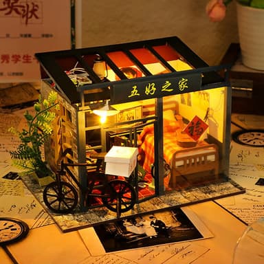 果果森林DIY微縮模型場景小屋迷你創意模型/生日禮物/交換禮物(舒壓 療癒 沉澱 節日送禮)