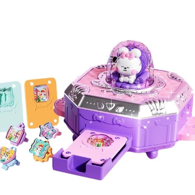 【JoyBaby】百變魔法盒153件套 咕卡貼紙 貼紙製作機 DIY吊飾 手作串珠玩具 戒指 兒童生日禮物