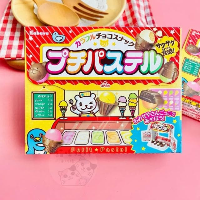 【Kabaya 卡巴】貓咪姐妹 Kabaya卡巴 冰淇淋巧克力日本  冰淇淋造型餅乾 冰淇淋食玩 冰淇淋巧克力 日本糖果