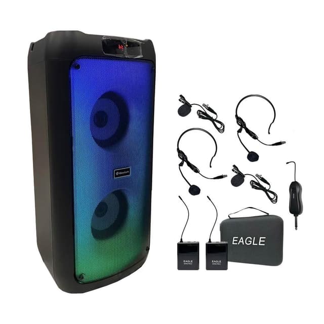 Gloryearth GT-388 多功能藍牙音箱+EAGLE 美國鷹 EWM-P9H2無線麥克風