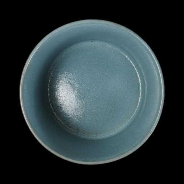 《博古珍藏》宋 汝窯天青釉弦紋三足尊式爐 早期收藏 老件瓷器 博物館級文物