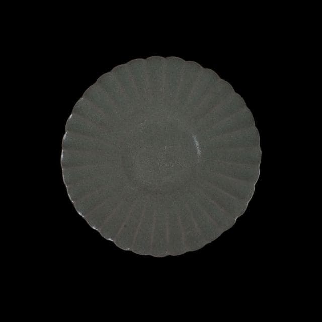 《博古珍藏》宋 汝窯青瓷菊花口盞托 早期收藏 老件茶杯瓷器 博物館級文物