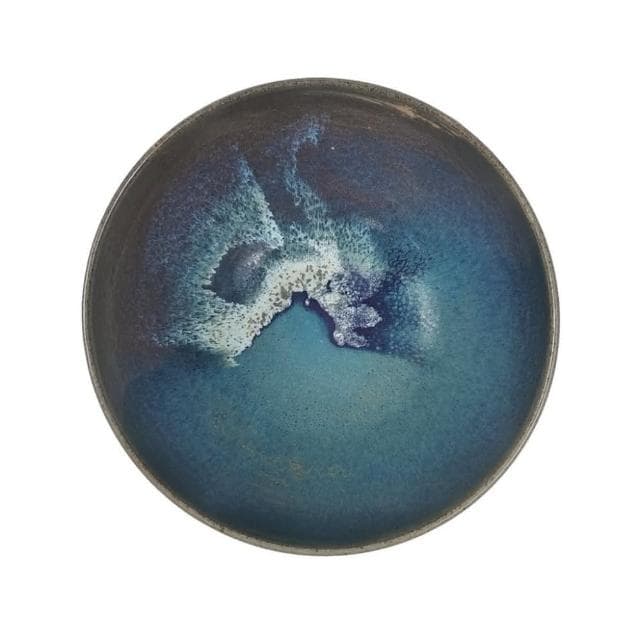 《博古珍藏》宋 鈞窯天藍釉紫紅斑碗 老件瓷器 早期收藏