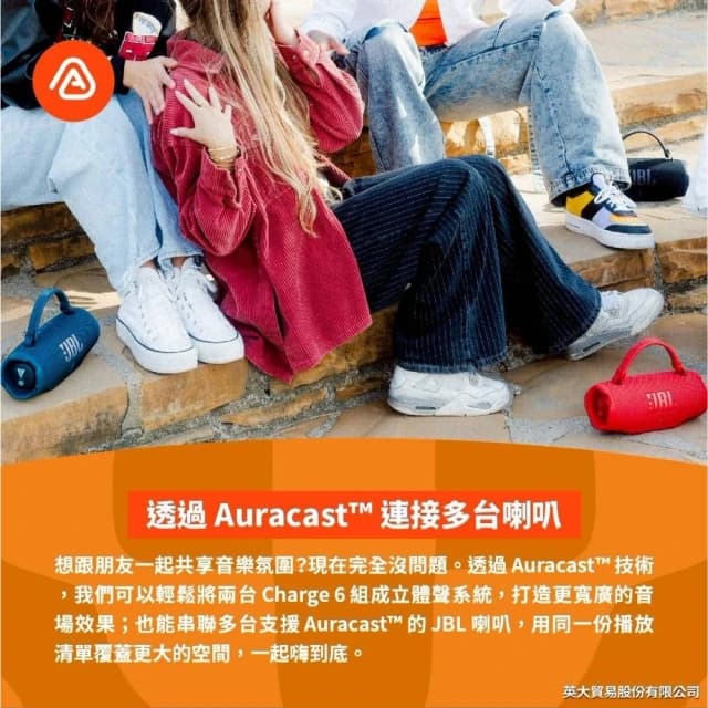 JBL Charge 6 可攜式防水藍牙喇叭｜台灣公司貨