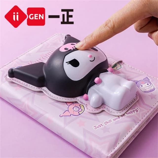 【SANRIO 三麗鷗】文具 三麗鷗形象減壓磁扣本 小學生卡通手帳本 立體解壓筆記本 庫洛米 帕恰狗 生日禮物