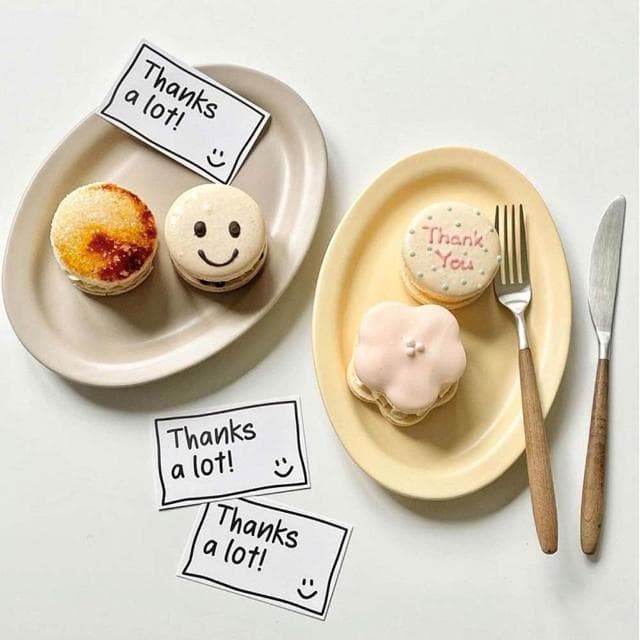 粉白長方祝福小卡 (感謝小卡 生日小卡 禮物盒小卡 情人節 花束卡片 賀卡 留言卡 謝謝卡 單面印刷)